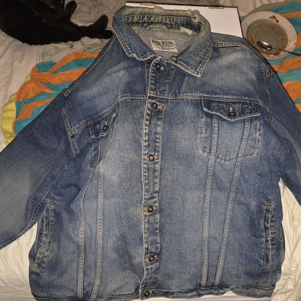 626 Blue Jeans jacket Size Big 3X